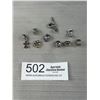 Image 1 : Pandora ALE Assorted Lot of 9 Charms (2 Are Clips)