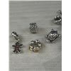 Image 3 : Pandora ALE Assorted Lot of 9 Charms (2 Are Clips)