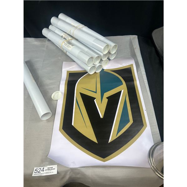 Lot of Vegas Golden Knights NHL rollout stickers/decals