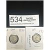 Image 2 : 1931 & 1933  Canadian Silver Dimes