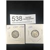 Image 2 : 1934 & 1956 Canadian Silver Dimes