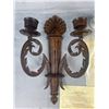 Image 2 : 16" Metal Candle Wall Sconce with Vase and Egyptian Art
