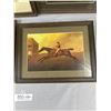 Image 2 : Lot of 4 Vintage Framed Horse Prints 13"x15"