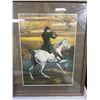 Image 3 : Lot of 4 Vintage Framed Horse Prints 13"x15"