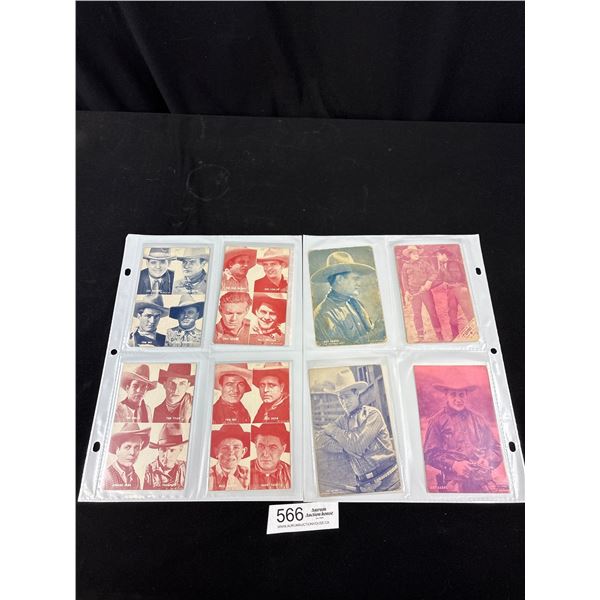 Lot of 15 1920;s Cowboy Exhibit Cards Postcards Silent Movies