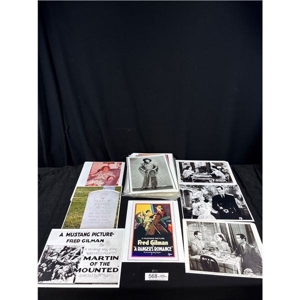 Large Lot of Early Movie Star Photos and copies