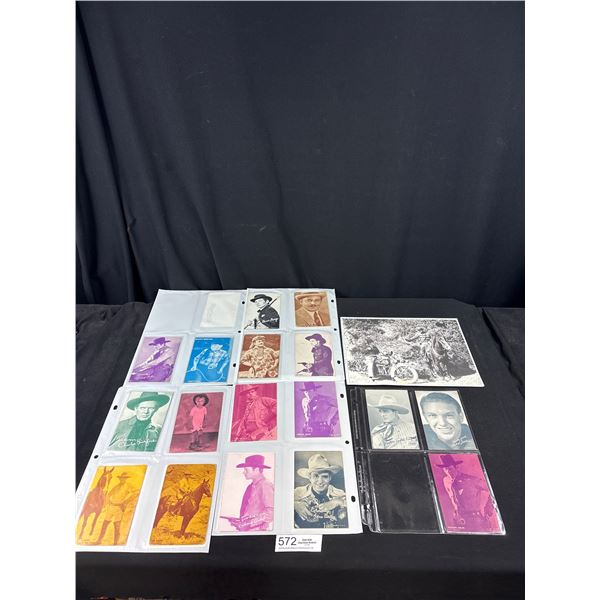 Lot of Early 1920;s Cowboy Exhibit Cards Postcards