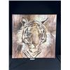 Image 1 : 30"x30" Canvas Tiger Print *No Shipping*