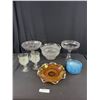 Image 1 : Large Shelf Lot of Mid Century Glassware
