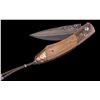 Image 1 : Willliam Henry B12 Custom Knife with oak inlay from Pappy Van Winkle bourbon barrels