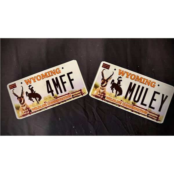 Wyoming Wildlife Conservation Plate Set