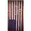 Image 1 : Custom Wood U.S. Flag and Elk
