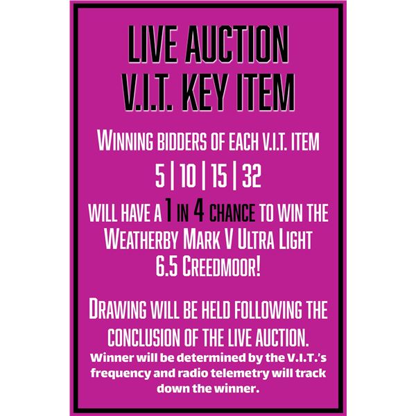Key Item - V.I.T. #4 LAST CHANCE!