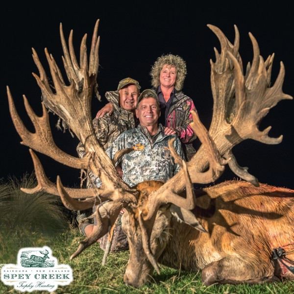 New Zealand Hunt for Two Hunters, Two 450 SCI Red Stags Included