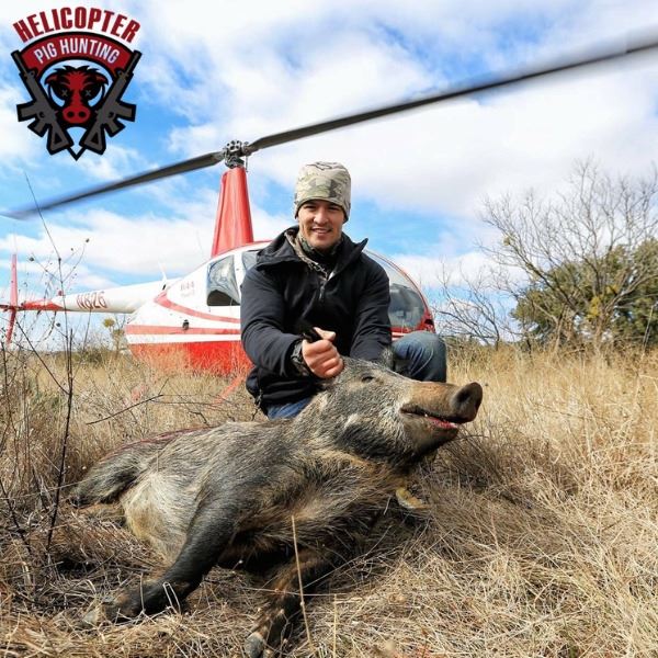 Texas Helicopter Hog Hunt Package