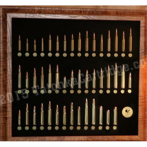 Popular Rifle Cartridges of the US Display Board by Tatonka Cartridge Company