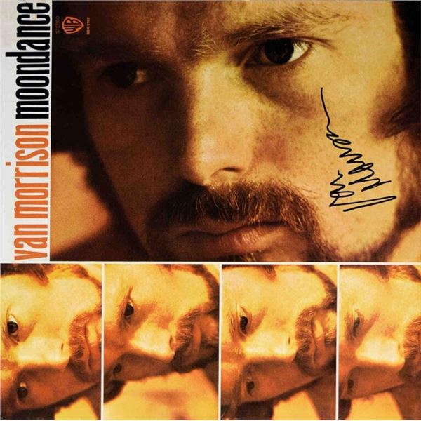 Van Morrison Moondance signed album