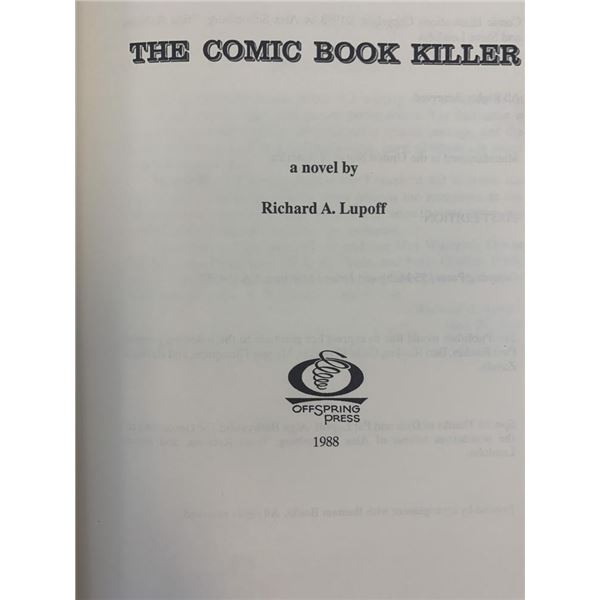 The Comic Book Killer first edition book by Richard A. Lupoff