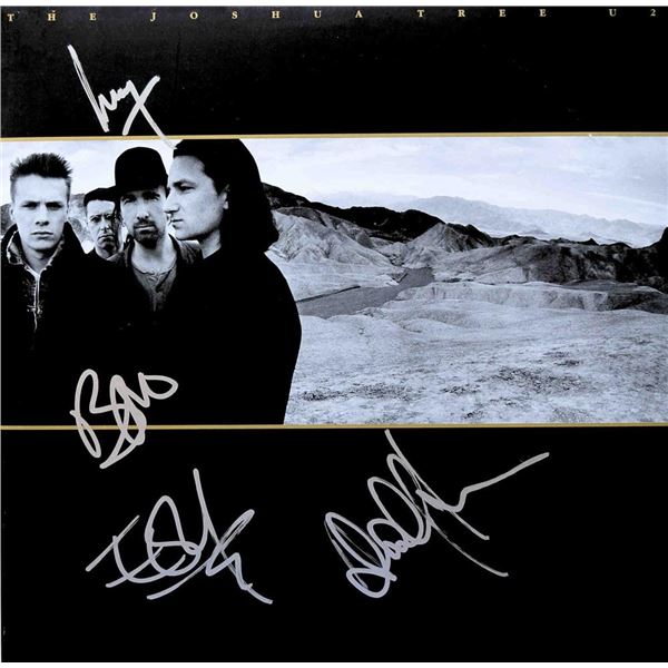 U2 signed The Joshua Tree album