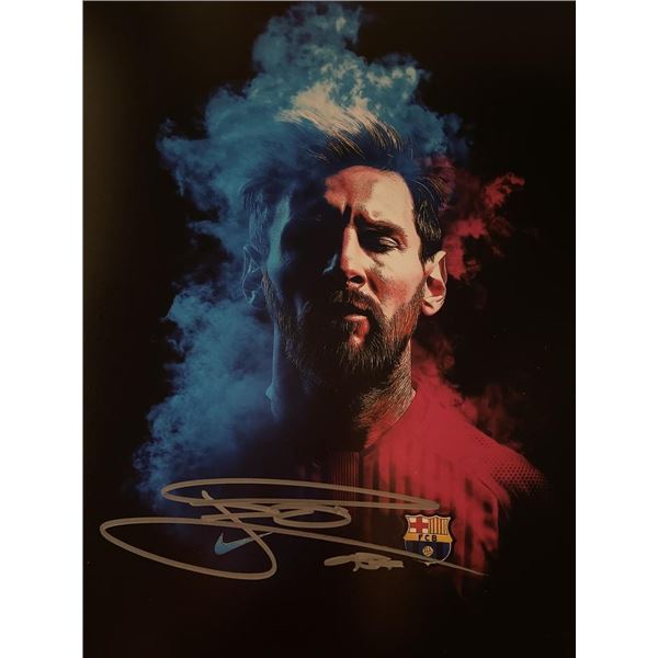 Soccer Legend Lionel Messi signed photo