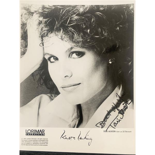 Knots Landing Teri Austin signed photo