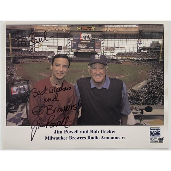 Famed Announcer Jim Powell signed photo