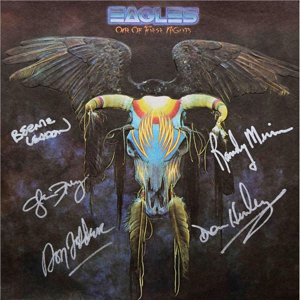 Eagles One Of These Nights signed album