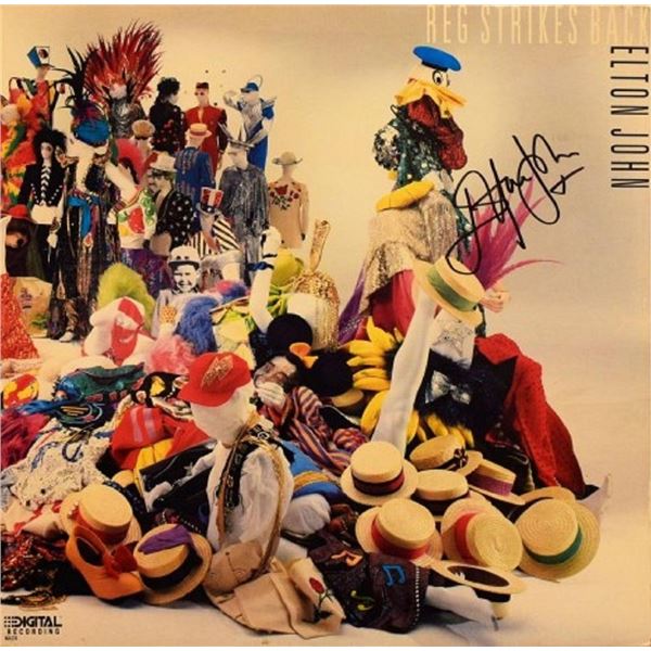 Elton John signed Reg Strikes Back album
