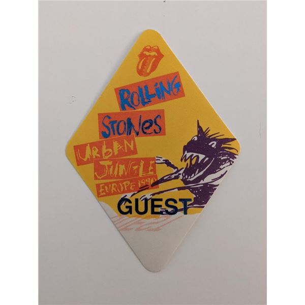 Rolling Stones Vintage Guest 1990 tour Backstage Pass