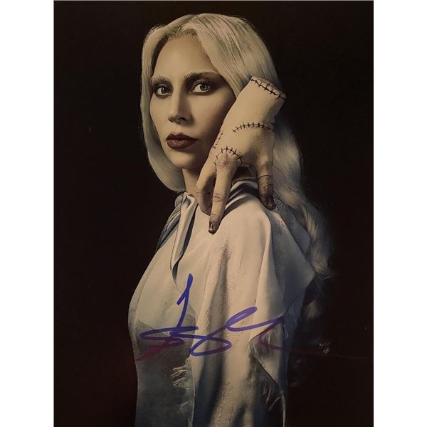 Wednesday Lady Gaga signed movie photo