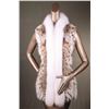 Image 1 : Lynx Vest w. Shadow Fox from Alaska Fur Gallery
