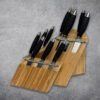 Image 2 : Flint & Flame 13pc PRO Series Sportsman Knife Set with Rubber Wood Block