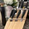 Image 5 : Flint & Flame 13pc PRO Series Sportsman Knife Set with Rubber Wood Block