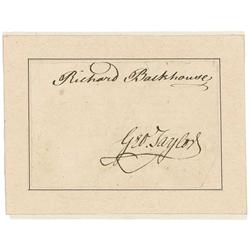 Declaration of Independence: George Taylor