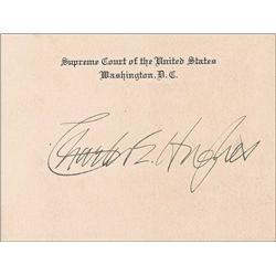 Supreme Court: Charles Evans Hughes