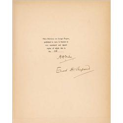 A. A. Milne and Ernest Shepard