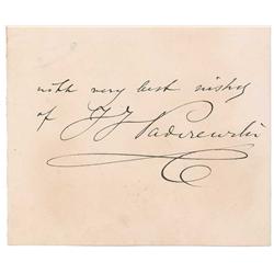 Ignace J. Paderewski