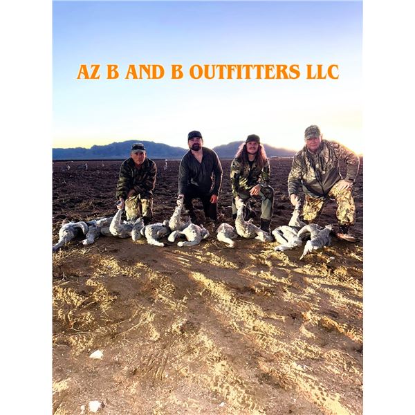 Arizona Sandhill Cranes, 3 Days, 4 Hunters