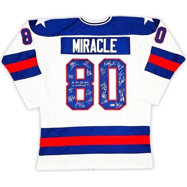 Miracle on Ice - 1980 Signed Jersey - Signed by the Team!