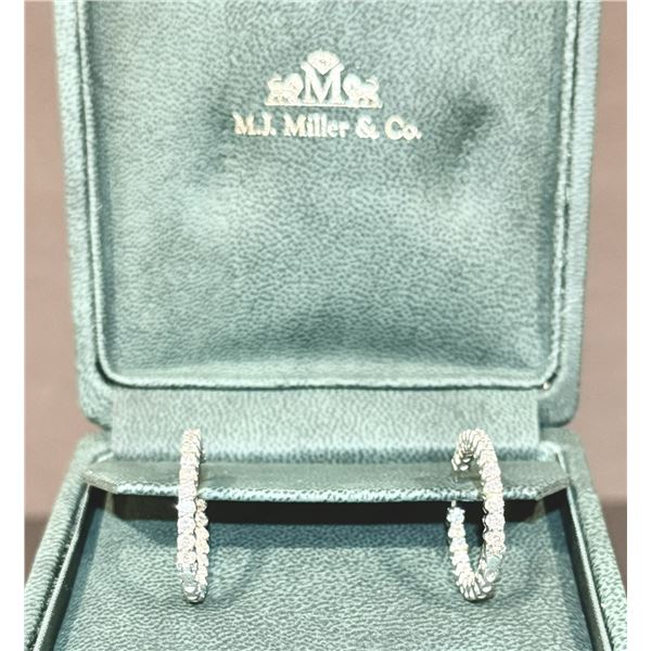 Diamond “Inside/Out” Hoop Earrings