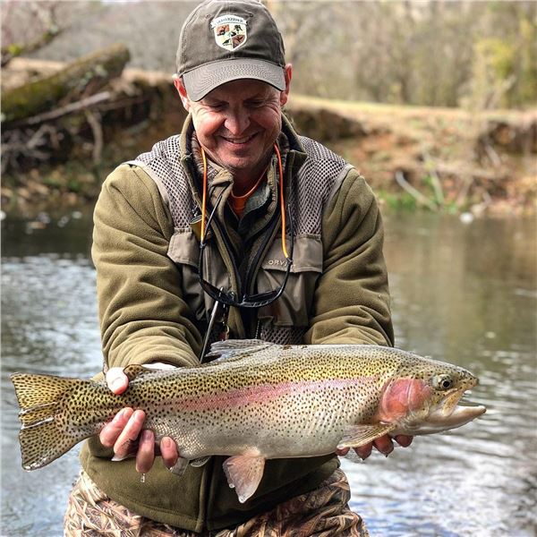 Trophy Trout Fishing on the Historic Soque River, Georgia by High Adventure Company