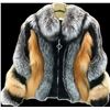 Image 1 : Fox Fur Jacket with Rex Rabbit Collar