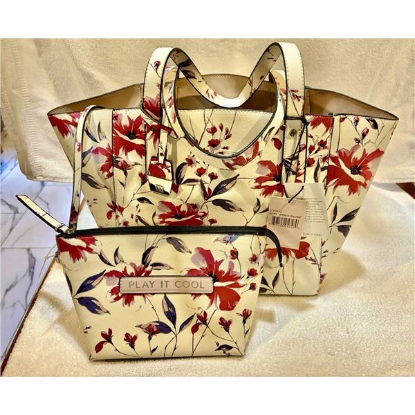 Ivanka Trump Alexey Spring Floral Print Tote Bag with matching Makeup Bag with a 1-in-4 chance to wi