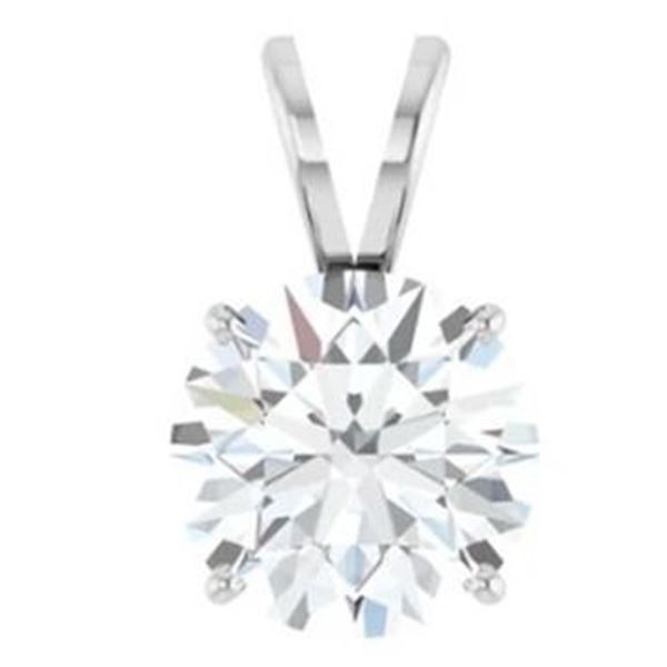 2.0 ct Diamond Pendant in White Gold