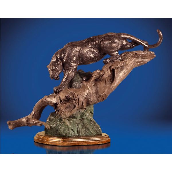 Sleek Shadow Bronze Statue Foundation Michelangelo