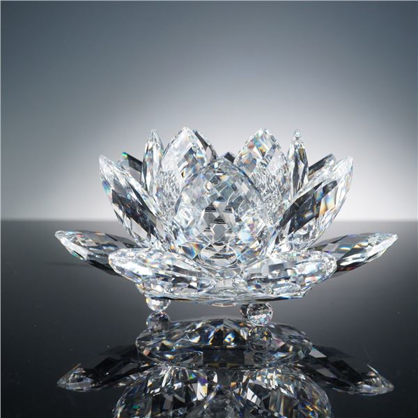 Swarovski Crystal Large Waterlily Candle Holder