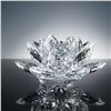 Image 1 : Swarovski Crystal Large Waterlily Candle Holder