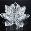 Image 2 : Swarovski Crystal Large Waterlily Candle Holder