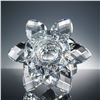 Image 4 : Swarovski Crystal Large Waterlily Candle Holder