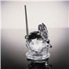 Image 2 : Swarovski Crystal Figurine, Mouse with Metal Whiskers and Coil Tail